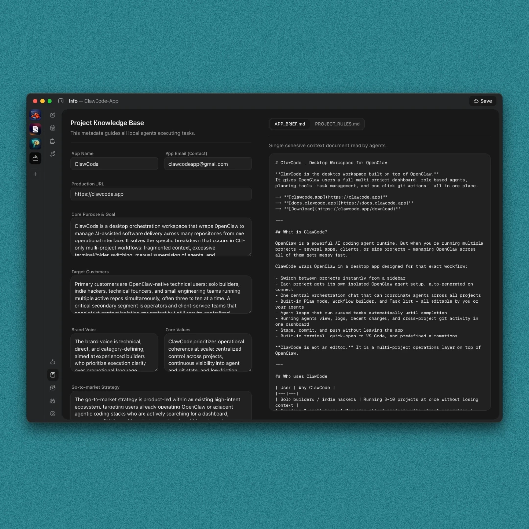 Add Project Info preview